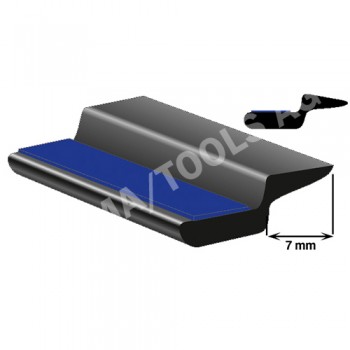 Underglass profile self-adh. with cover lip, 7 mm, 30 m