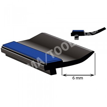 Underglass profile self-adh. with cover lip, 6 mm, 20 m (5058-20)