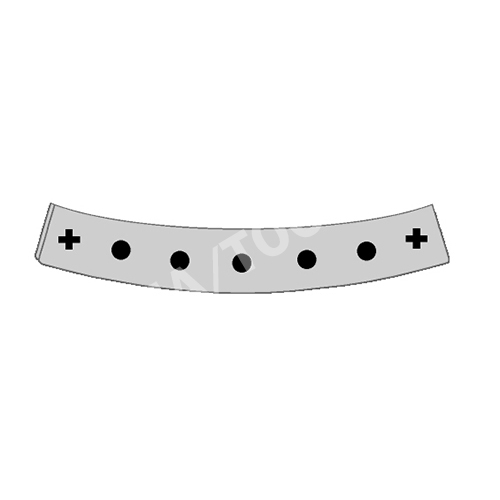 VW Golf III, 91-98, Fastener set waterpanel, 7 pcs.