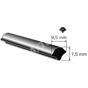 Filler profile, 9,5x7,5 mm, 25 m