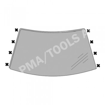 LAND ROVER Range Rover Sport, 05-13, WS-Clip set A-pillar, 8 pcs.
