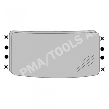 FORD Transit, 00-06, WS-Clip set A-pillar, 8 pcs.