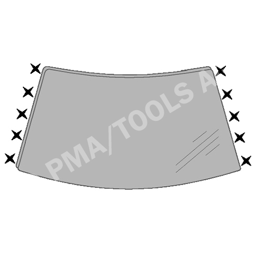 ISUZU Trooper II, 92-98, WS-Clip set A-pillar, 10 pcs.