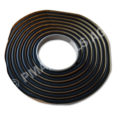 Butyl rubber tape, black, 10 mm, 3 m roll